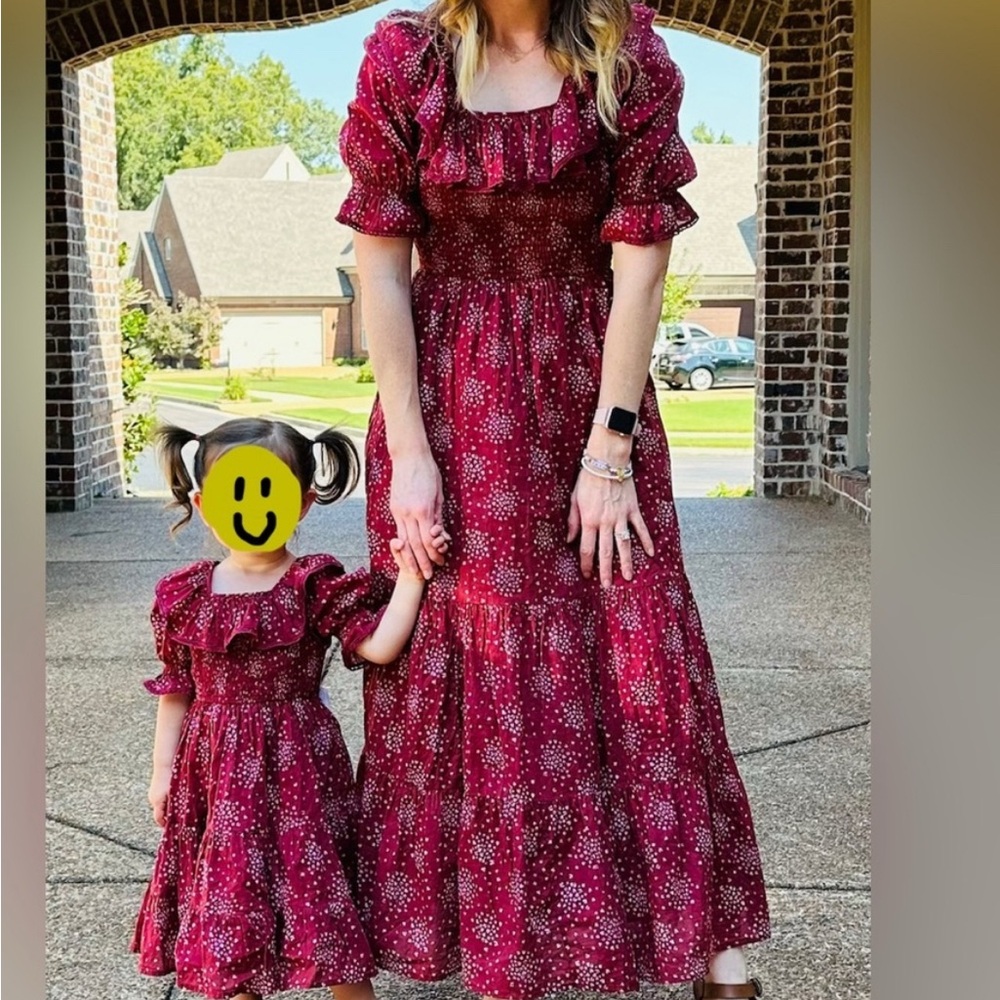 Ivy City Co Red Floral Maxi Dress